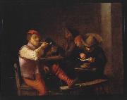 Adriaen Brouwer Smokers in an Inn. Spain oil painting artist